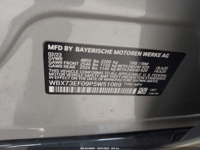 WBX73EF09P5W51069 BMW X1 Xdrive28i