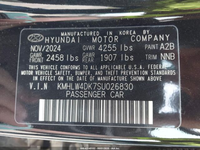 KMHLW4DK7SU026830 Hyundai ELANTRA N