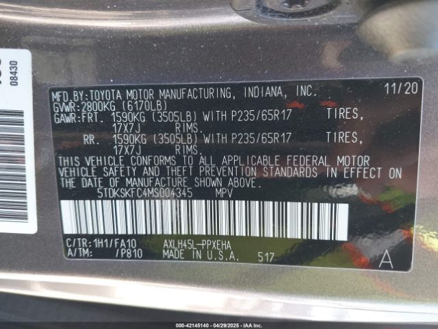 2021 TOYOTA SIENNA 5TDKSKFC4MS004345 Photo 8