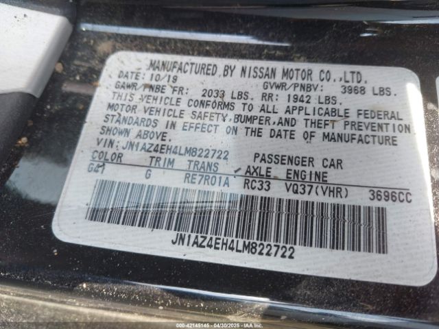 2020 NISSAN 370Z JN1AZ4EH4LM822722 Photo 8