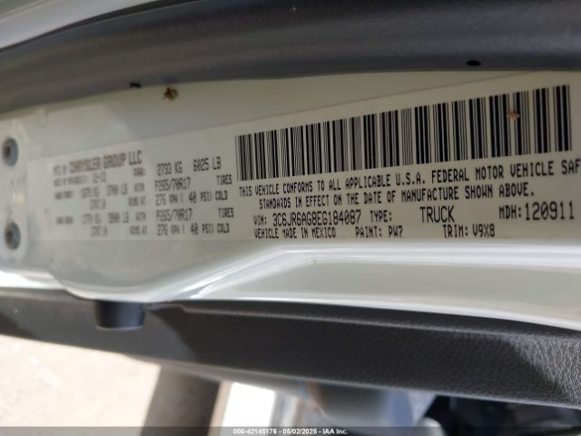 3C6JR6AG8EG184087 RAM 1500 Tradesman