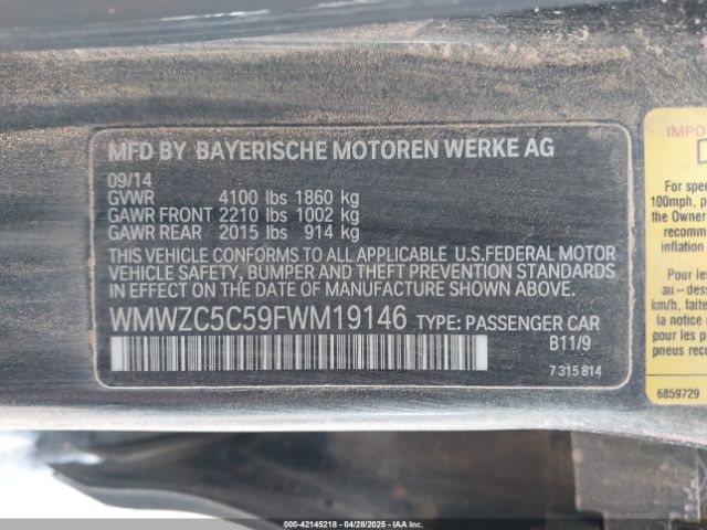 2015 MINI COUNTRYMAN WMWZC5C59FWM19146 Photo 8