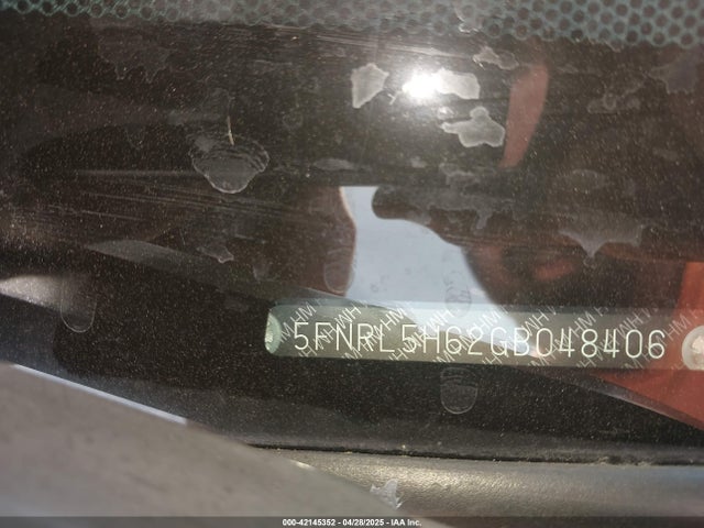 5FNRL5H62GB048406 Honda Odyssey Ex-l