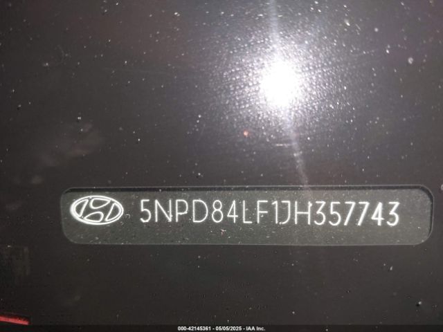 5NPD84LF1JH357743 Hyundai Elantra Value Edition