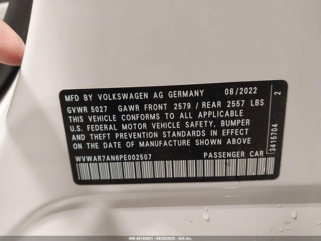 2023 VOLKSWAGEN ARTEON WVWAR7AN6PE002507 Photo 8
