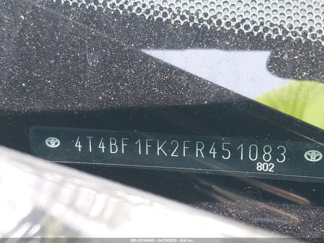 4T4BF1FK2FR451083 Toyota CAMRY LE