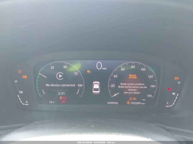 1HGCY2F82PA029648 Honda Accord Hybrid Touring