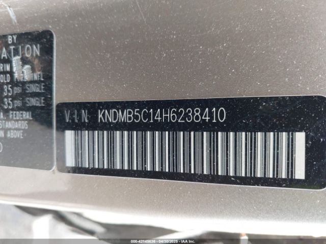 KNDMB5C14H6238410 KIA SEDONA LX