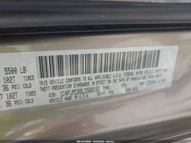1C4PJMCB9LD569152 Jeep Cherokee Latitude 4x4