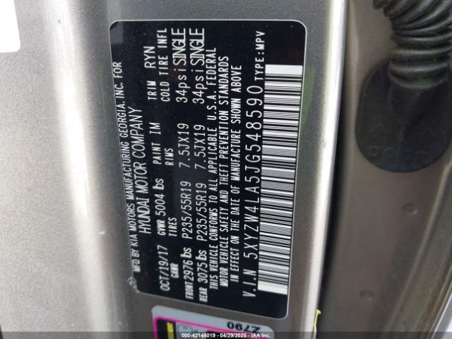 2018 HYUNDAI SANTA FE SPORT 5XYZW4LA5JG548590 Photo 8