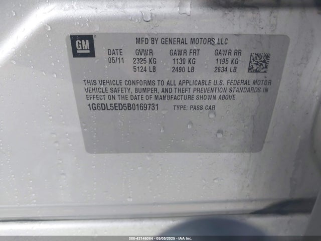 2011 CADILLAC CTS 1G6DL5ED5B0169731 Photo 8