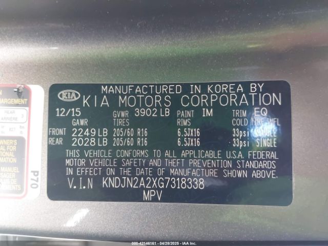 KNDJN2A2XG7318338 KIA Soul