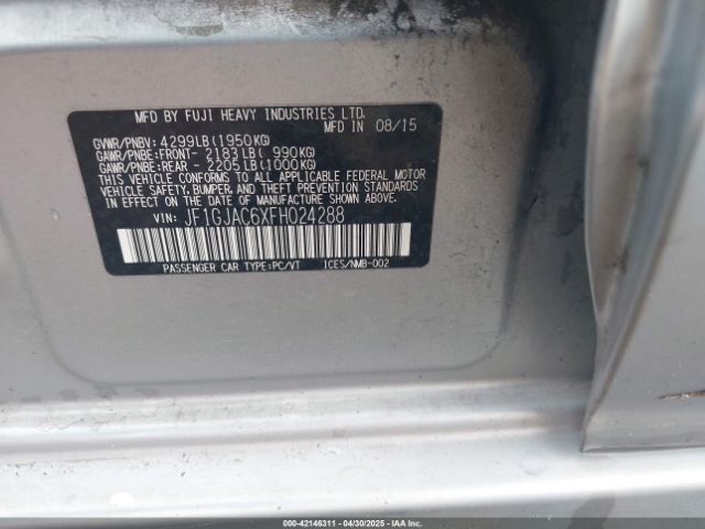 JF1GJAC6XFH024288 Subaru Impreza 2.0i Premium