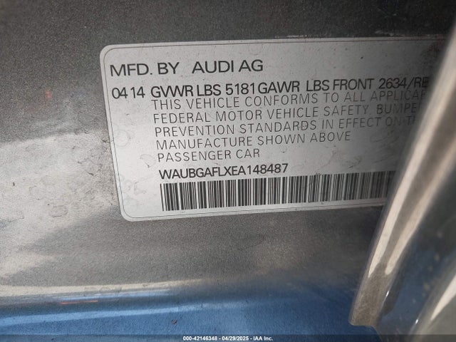 Audi S4 2014 WAUBGAFLXEA148487 Image 9