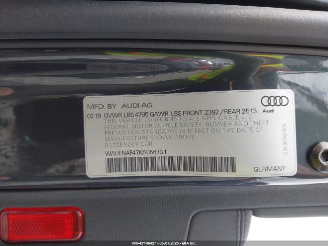 WAUENAF47KA056731 Audi A4 45 Premium