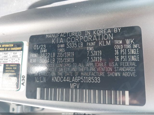 2023 KIA EV6 KNDC44LA6P5118533 Photo 8