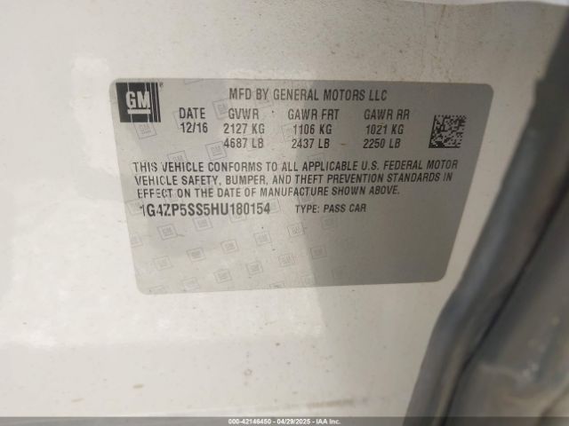 1G4ZP5SS5HU180154 Buick Lacrosse Essence