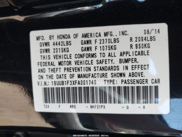 2015 ACURA TLX 19UUB1F3XFA001745 Photo 8