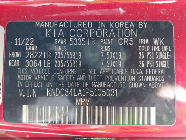 2023 KIA EV6 KNDC34LA1P5105031 Photo 8