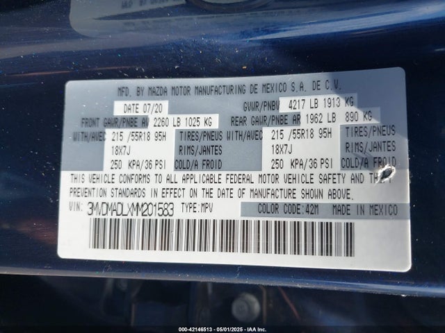 3MVDMADLXMM201583 Mazda Cx-30 Premium