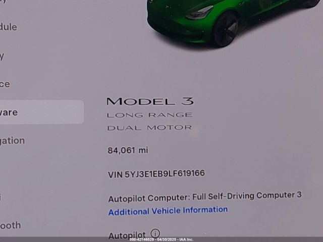 2020 TESLA MODEL 3 5YJ3E1EB9LF619166 Photo 6