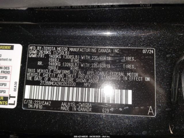 2024 LEXUS RX 350H 2T2BBMCA2RC053330 Photo 8