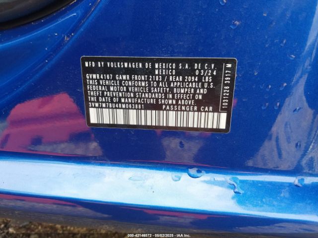 2024 VOLKSWAGEN JETTA 3VW7M7BU4RM063881 Photo 8
