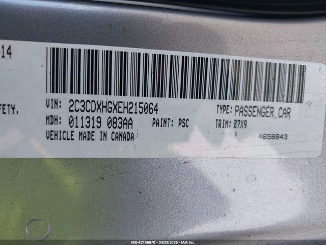 2C3CDXHGXEH215064 Dodge 2014