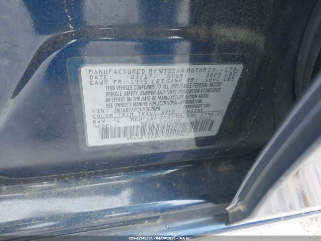 2017 NISSAN SENTRA 3N1AB7AP3HY302986 Photo 8