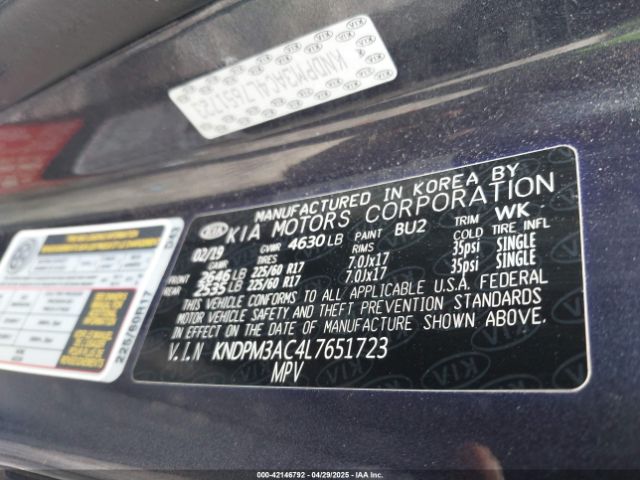 KNDPM3AC4L7651723 KIA Sportage Lx