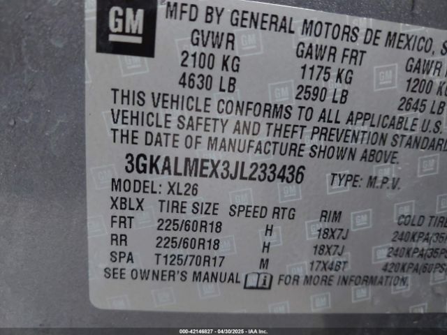 2018 GMC TERRAIN 3GKALMEX3JL233436 Photo 8