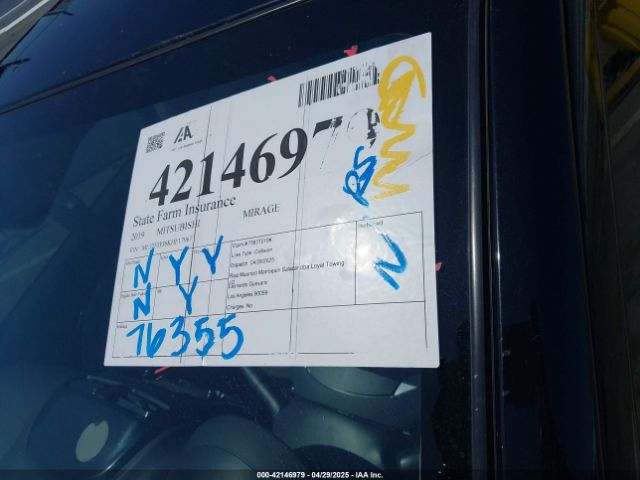 ML32F3FJ6KHF17967 Mitsubishi Mirage G4 Es