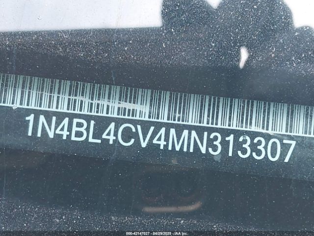 1N4BL4CV4MN313307 Nissan Altima Sr Fwd