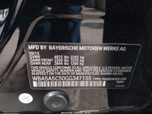 WBA5A5C50GG347155 BMW 528I