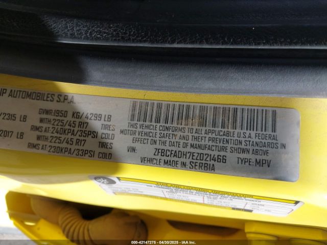 ZFBCFADH7EZ021466 Fiat 500L TREKKING