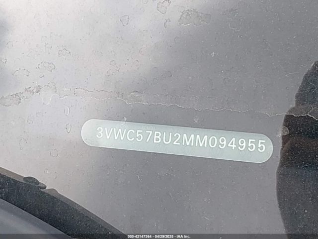 3VWC57BU2MM094955 Volkswagen Jetta 1.4t R-line/1.4t S/1.4t Se