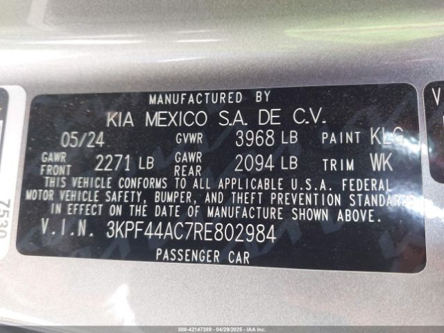 3KPF44AC7RE802984 KIA FORTE GT