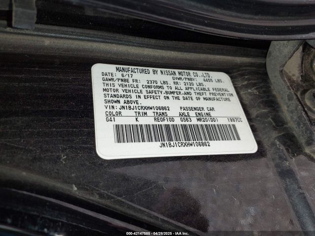 JN1BJ1CRXHW106862 Nissan Rogue Sport S