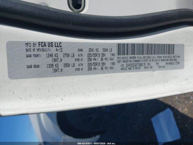 3C4PDDEG6FT689179 Dodge Journey R/t