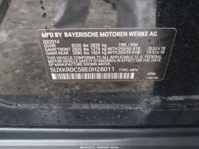 5UXKR0C58E0H26011 BMW X5 Xdrive35i