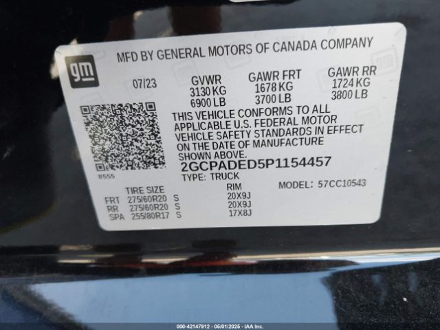2GCPADED5P1154457 Chevrolet Silverado 1500 2wd  Short Bed Rst