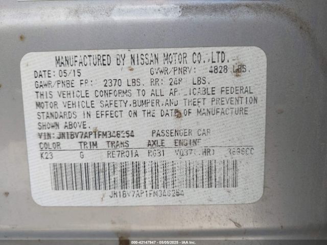 2015 INFINITI Q50 JN1BV7AP1FM346254 Photo 8