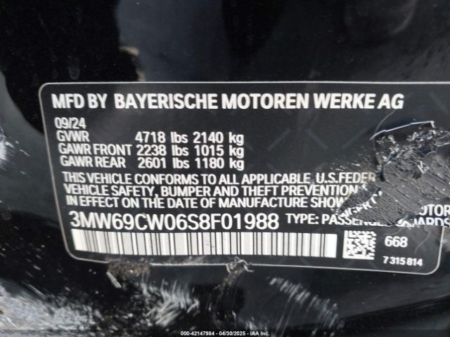3MW69CW06S8F01988 BMW 3 Series 330i