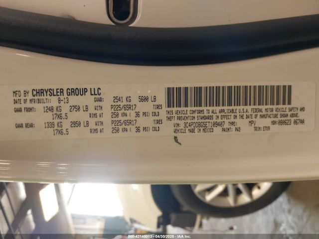 3C4PDDBG5ET109407 Dodge Journey Sxt