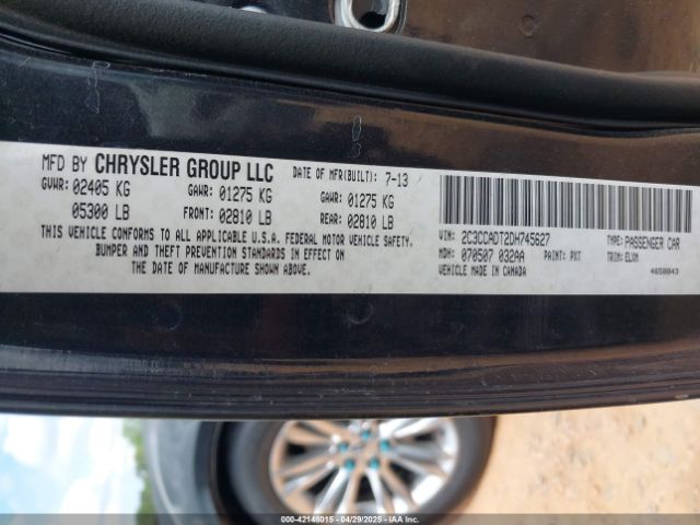 2013 CHRYSLER 300C 2C3CCADT2DH745627 Photo 8