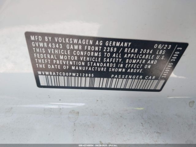 2023 VOLKSWAGEN GOLF GTI WVWRA7CD0PW212965 Photo 8