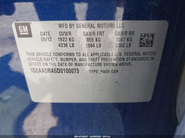 2013 CADILLAC ATS 1G6AA5RA6D0100073 Photo 8