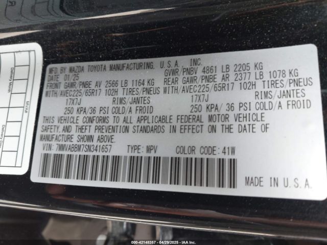 7MMVABBM7SN341657 Mazda Cx-50 2.5 S Preferred Package