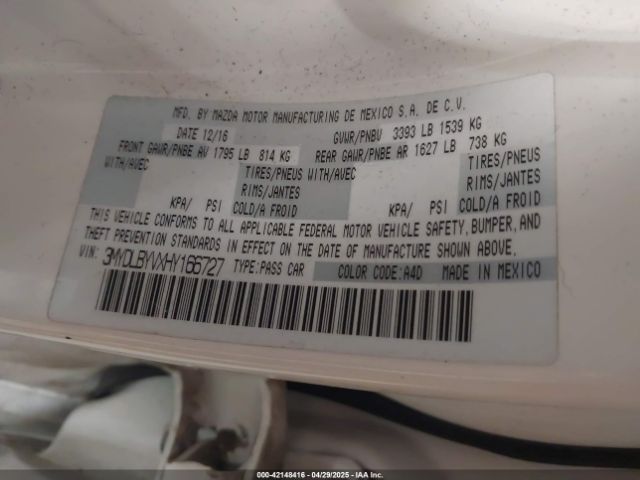 3MYDLBYVXHY166727 Toyota YARIS IA