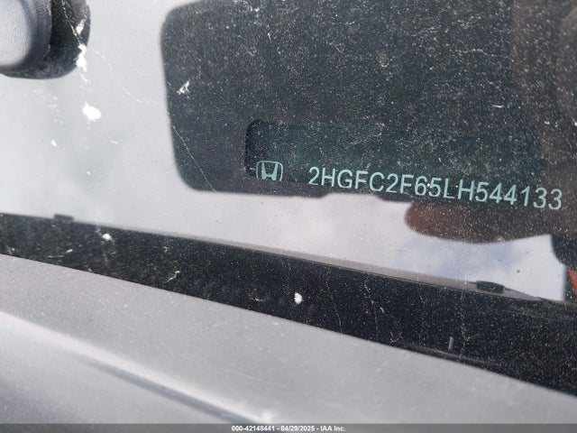 Honda Civic Lx 2020 2HGFC2F65LH544133 Image 9